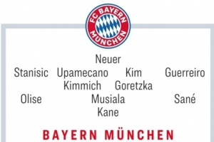 踢球者预测拜仁欧冠首发：凯恩&萨内领衔，斯坦尼西奇&格雷罗出战