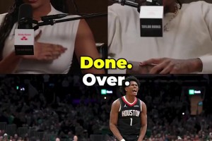 杰伦-格林：如果阿门有稳定跳投就大结局了！他就是天生的超巨！