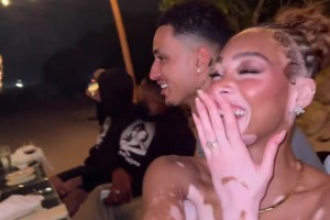 亮瞎我的钛合金狗眼！库兹马送到求婚钻戒真的好大颗啊