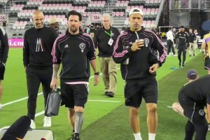 梅西和苏亚雷斯踩场，这马黛茶是真的喝不完呀