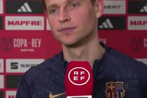 德容：除了前10分钟和后10分钟，我们对这75分钟的表现感到满意