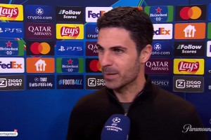 枪手7-1埃因霍温赛后，阿尔特塔：继续努力，埋头苦干，保持谦逊