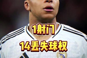 牙疼惹的祸？姆巴佩连续两场迷失，本场1射门14次丢失球权