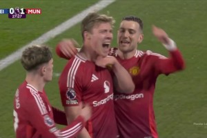 打破进球荒！B费送助攻霍伊伦小角度打远角得手！